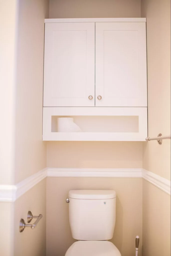 Image Of A Toiletr With A Cabinet | Bathroom Renovations Inner West | Prime Kitchens and Bathrooms