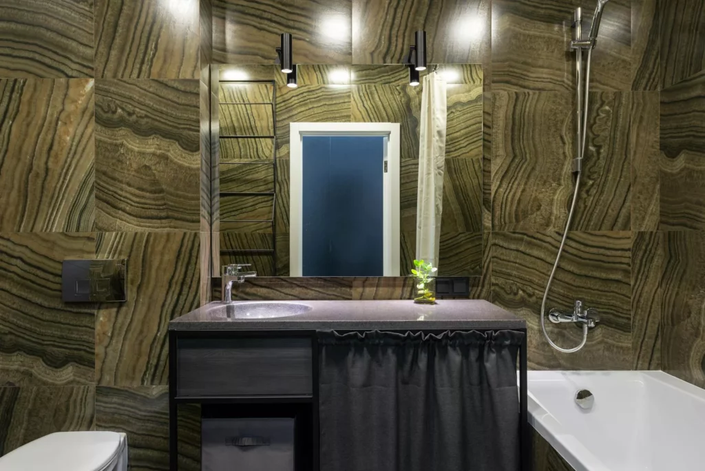 image of a bathroom with a mirror | Bathroom Renovation Ideas for Small Bathrooms | Prime Kitchens and Bathrooms