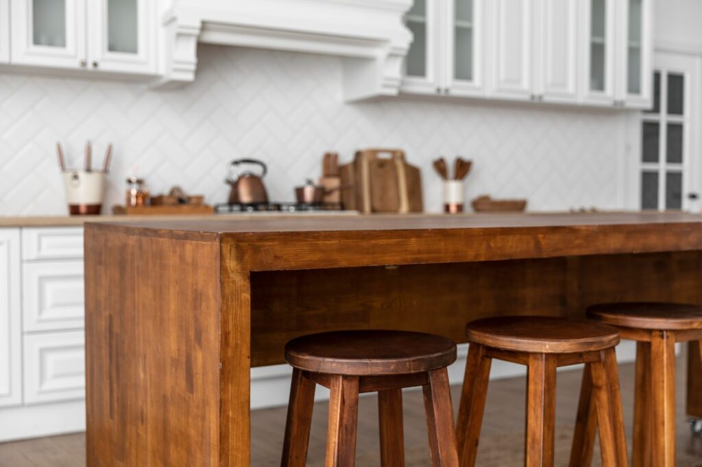 A modern wooden kitchen